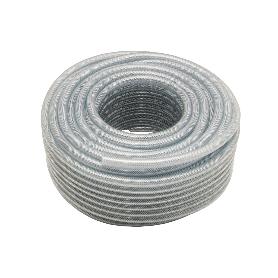 MANGUERA PVC CRISTAL C/REFUERZO 25X33MM/50M