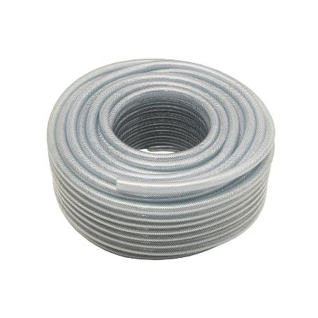 MANGUERA PVC CRISTAL C/REFUERZO 25X33MM/50M