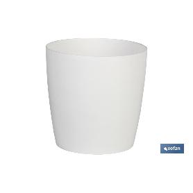 MACETA CAMELIA COLOR BLANCO 25X23.6CM VENTA UNITARIA