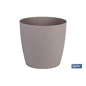 MACETA CAMELIA COLOR CREMA 35X33CM VENTA UNITARIA