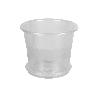 MACETA ORQUIDEA TRANSPARENTE 23.5X20+ PLATO 20CM VENTA UNITARIA