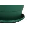 MACETA VERDE MODELO GARDENIA 22X18+PLATO18.5CM   CAJA 12 UNID.