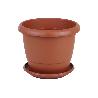 MACETA MARRON MODELO GARDENIA 30X25+ PLATO 24 CM VENTA UNITARIA