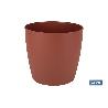 MACETA CAMELIA DE COLOR ARCILLA 14 X 13,8 CM   CAJA 12 UNID.
