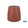 MACETA CAMELIA DE COLOR ARCILLA 14 X 13,8 CM VENTA UNITARIA