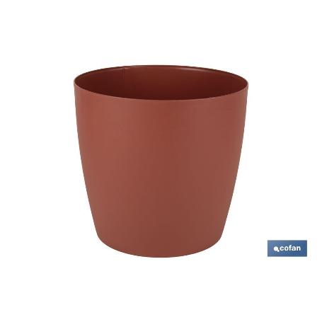 MACETA CAMELIA DE COLOR ARCILLA 25 X 23,6 CM VENTA UNITARIA