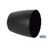MACETA CAMELIA DE COLOR NEGRO 14 X 13,8 CM VENTA UNITARIA