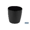 MACETA CAMELIA DE COLOR NEGRO 18 X 17,8 CM VENTA UNITARIA