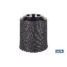 MACETA O MACETERO GAMA TEXTIL COLOR NEGRO PP Ø 254 X 269 MM 10,5 L VENTA UNITARIA