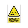 SEÑAL POLIESTIRENO 297X210MM RIESGO DE CORROSIÓN
