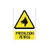 SEÑAL POLIESTIRENO 420X297MM. ¡PRECAUCIÓN! PERROS