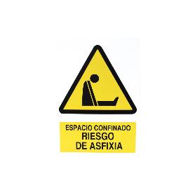 SEÑAL POLIESTIRENO 420X297 MM. RIESGO DE ASFIXIA