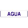 SEÑAL GLASSPACK ADHESIVA 250X62MM. AGUA