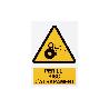 SEÑAL POLIESTIRENO 297X210 MM PERILL RISC ATRAPAMENT
