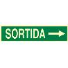 SEÑAL LUMINISCENTE 400X100MM. SORTIDA