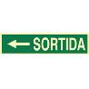 SEÑAL LUMINISCENTE 400X100MM. SORTIDA