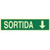 SEÑAL LUMINISCENTE 400X100MM. SORTIDA