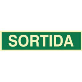 SEÑAL LUMINISCENTE 400X100MM SORTIDA