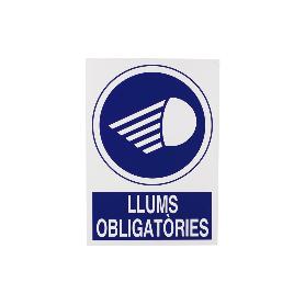 SEÑAL POLIESTIRENO 297X210 MM OBLIGATORI LLUMS