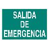 SEÑAL LUMINISCENTE 420X297MM. SALIDA DE EMERGENCIA TEXTO