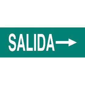 SEÑAL LUMINISCENTE 400X100MM. SEÑAL SALIDA DERECHA