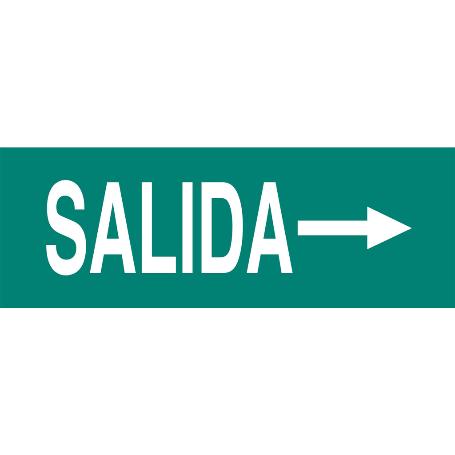 SEÑAL LUMINISCENTE 400X100MM. SEÑAL SALIDA DERECHA