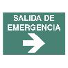 SEÑAL LUMINISCENTE 210X148MM. SALIDA DE EMERGENCIA TEXTO