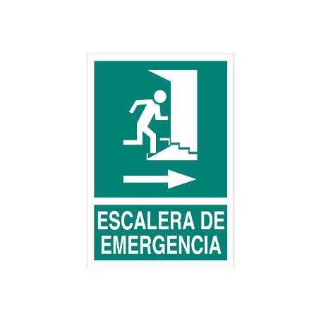 SEÑAL LUMINISCENTE 297X210MM. ESCALERA DE EMERGENCIA