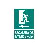 SEÑAL LUMINISCENTE 297X210MM. ESCALERA DE EMERGENCIA