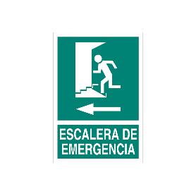 SEÑAL LUMINISCENTE 420X297MM. ESCALERA DE EMERGENCIA