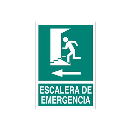 SEÑAL LUMINISCENTE 420X297MM. ESCALERA DE EMERGENCIA