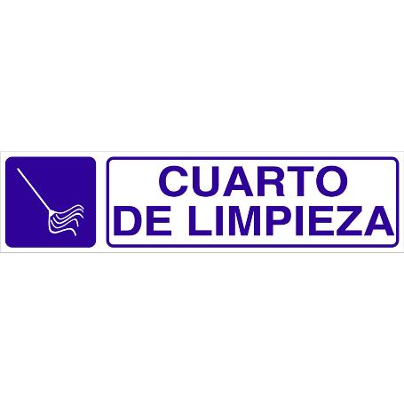 SEÑAL GLASSPACK ADHESIVA 250X62MM. CUARTO DE LIMPIEZA