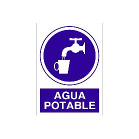 SEÑAL POLIESTIRENO  297X210MM. AGUA POTABLE