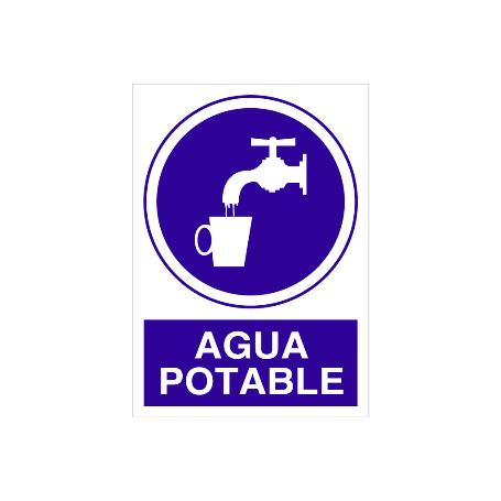 SEÑAL POLIESTIRENO  297X210MM. AGUA POTABLE