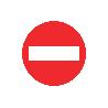 SEÑAL POLIESTIRENO  297X297MM. PROHIBIDO PASO