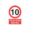 SEÑAL POLIESTIRENO 420X297 MM. VELOCIDAD 10 KM