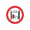 SEÑAL POLIESTIRENO 420X297MM. PROHIBIDO PERSONAS Y CARGAS
