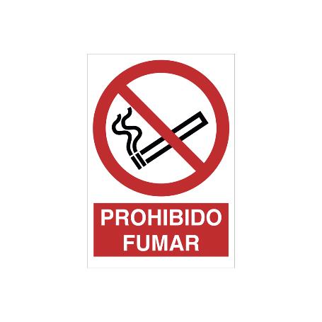 SEÑAL ADHESIVA 148X105MM. PROHIBIDO FUMAR