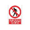 SEÑAL POLIESTIRENO  210X148MM. PROHIBIDO EL PASO A TODA PERSONA AJENA A LA EMPRESA