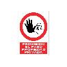 SEÑAL POLIESTIRENO 420X297MM PROHIBIDO EL PASO PROPIEDAD PRIVADA