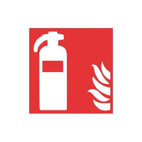 SEÑAL LUMINISCENTE 210X210MM. EXTINTOR DE INCENDIOS PICTOGRAMA
