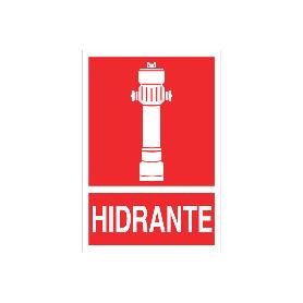 SEÑAL LUMINISCENTE 210X148MM. HIDRANTE PICTOGRAMA + TEXTO