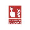 SEÑAL LUMINISCENTE 297X210MM. PULSADOR DE ALARMA