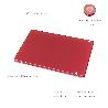 TABLA CORTAR POLIETILENO 30X20X1,5 CM.  COLOR ROJO