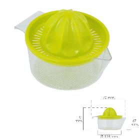 EXPRIMIDOR ZUMO MANUAL FRUTAS CON JARRA PLÁSTICO Ø 12 X 11 CM.