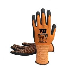 GUANTE NYLON NARANJA NITRILO FOAM  TALLAS M-L-XL T/GUANTE TALLA L-9