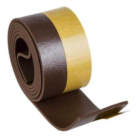 GEKO BAJO PUERTA ADH PVC 28MM PERFIL PVC ROLLO 1M MARRON 1400-18