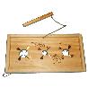 TALOX TABLA RAJAR 3 ACEITUNAS CON CUCHILLA  32X19X3.5 CM