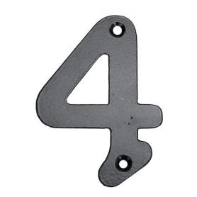 NUMERO 4 HIERRO FORJADO 100MM.