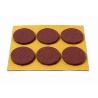 DESLIZAD. 6DISC.30MM.MARRON 7075